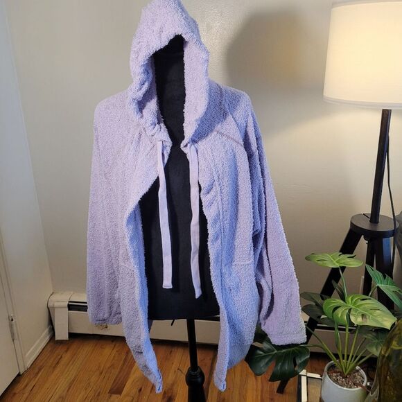 Urban Outfitters hooded jacket Out From Under Purple Cardigan Small Oversized - Picture 4 of 9